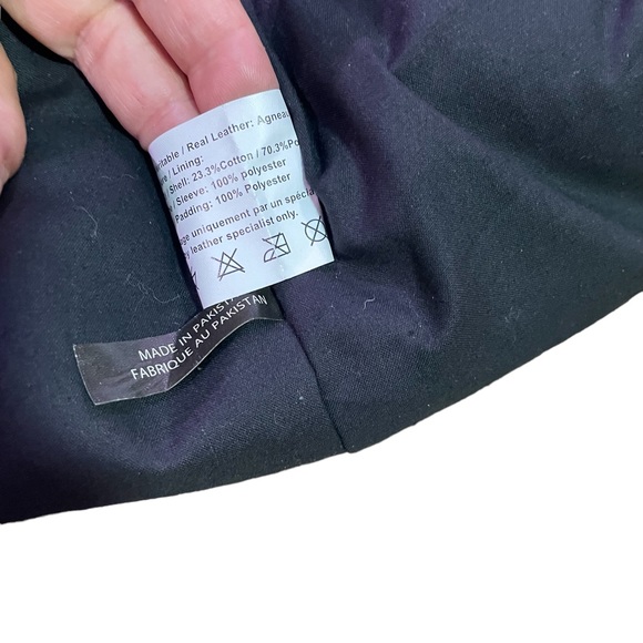 EACH X OTHER PARIS  LEATHER BELTED BIKER JACKET KHAKI GREEN UNISEX SIZE S - Picture 7 of 14